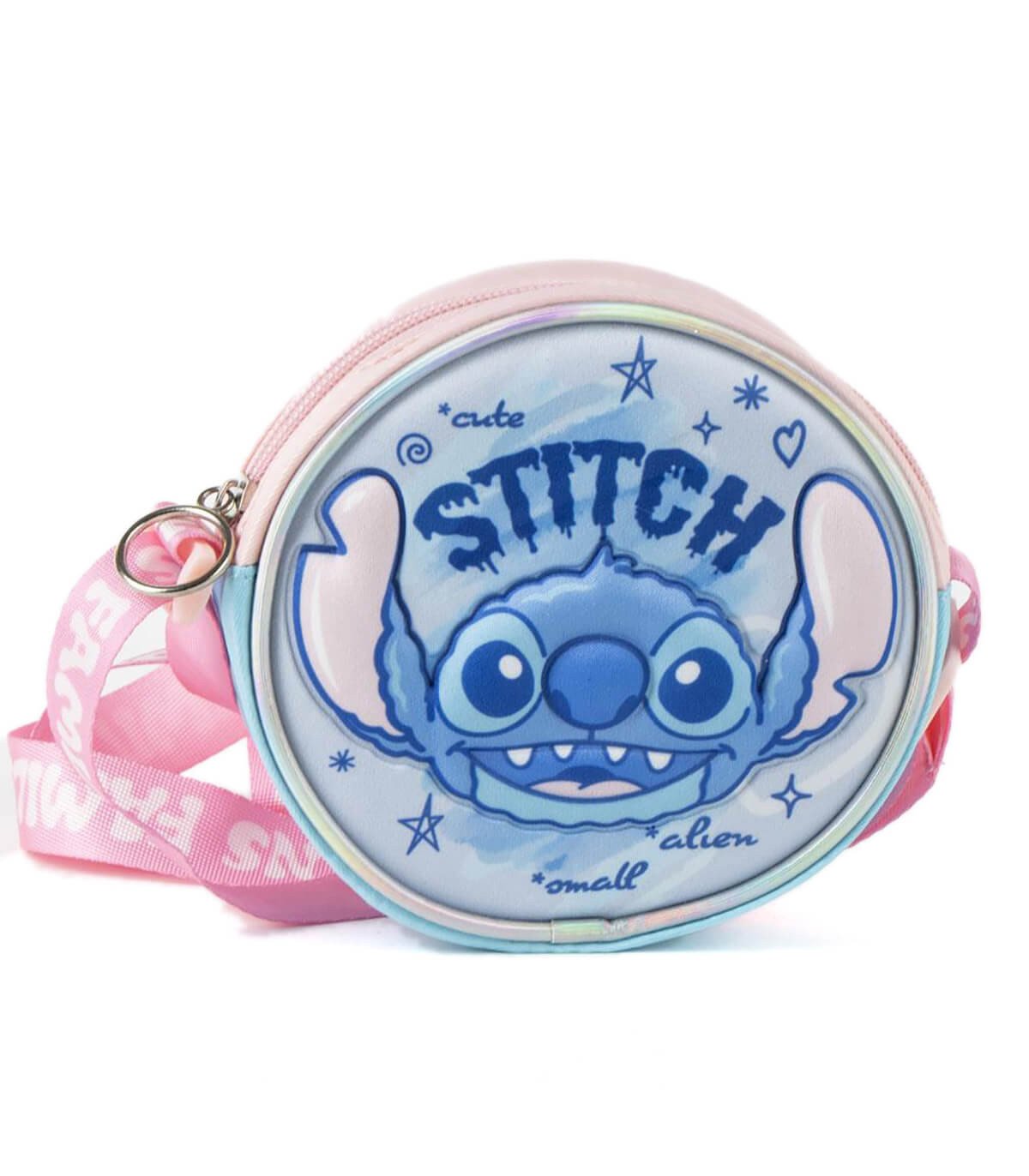 Детска кръгла 3D чанта stitch