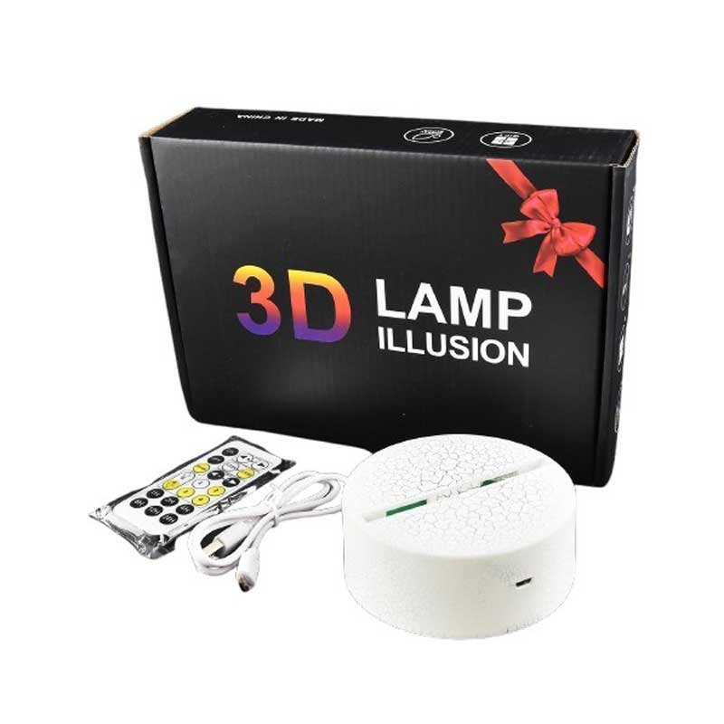 Детска нощна 3D LED лампа, Крилат еднорог, променящи се цветове, 20 см - Image 2