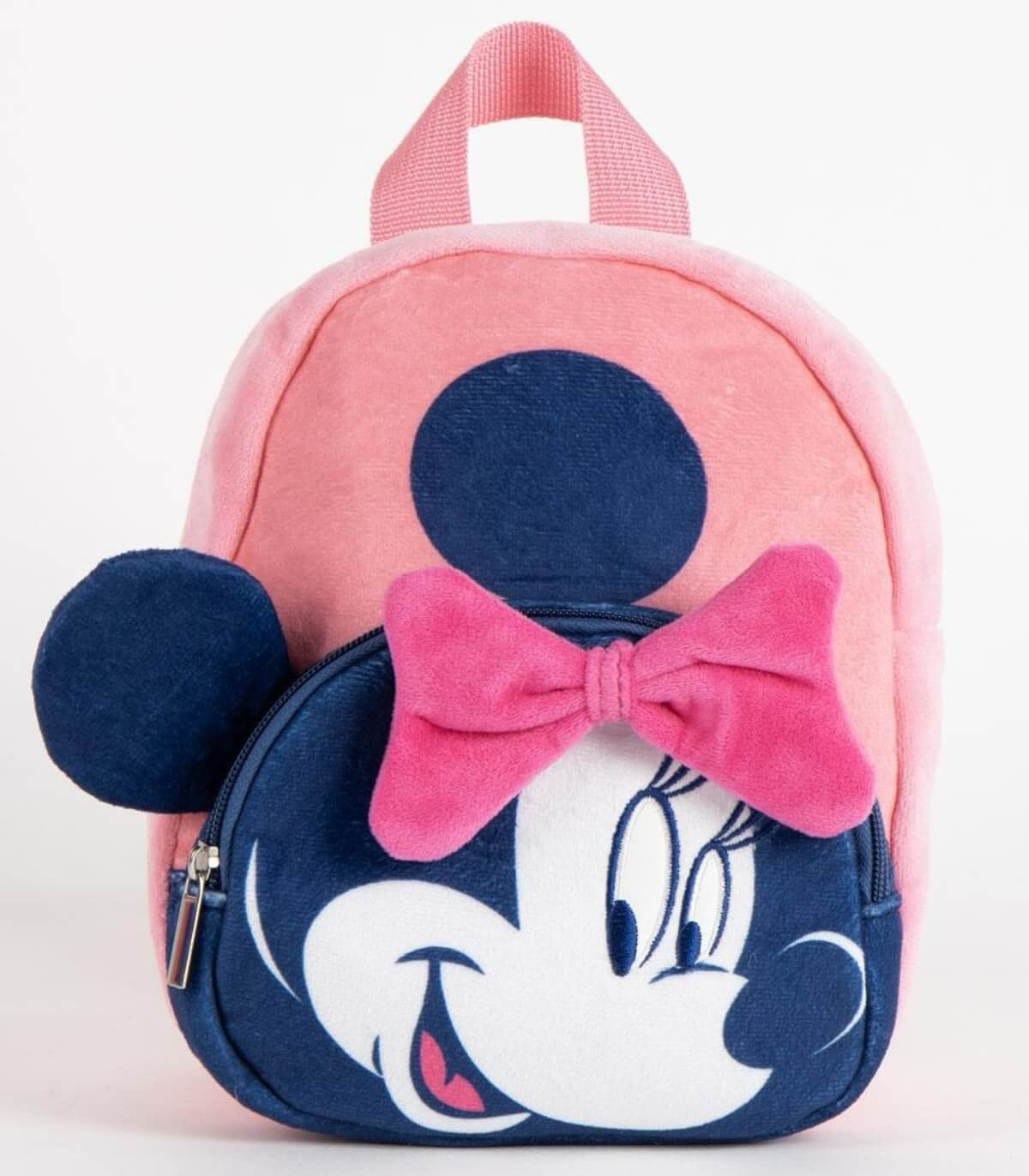 Плюшена раница с преден джоб за детска градина minnie 22 см - Image 2