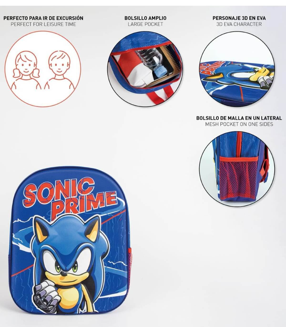 Детска раница 3D sonic prime 31 см - Image 5