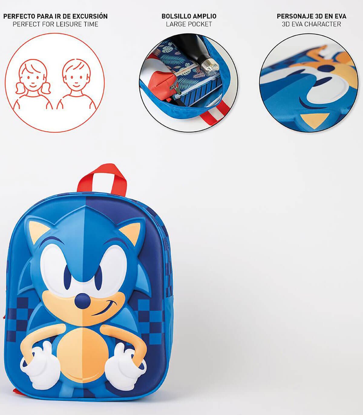 Детска раница 3D sonic 32x26 см - Image 4