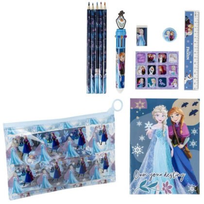 Книжка за рисуване + учeнически принадлежности в несесер frozen