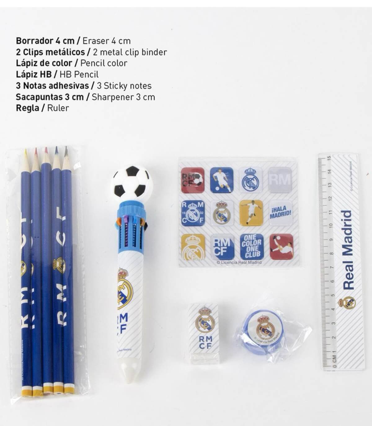 Книжка за рисуване + ученически принадлежности в несесер real madrid - Image 2