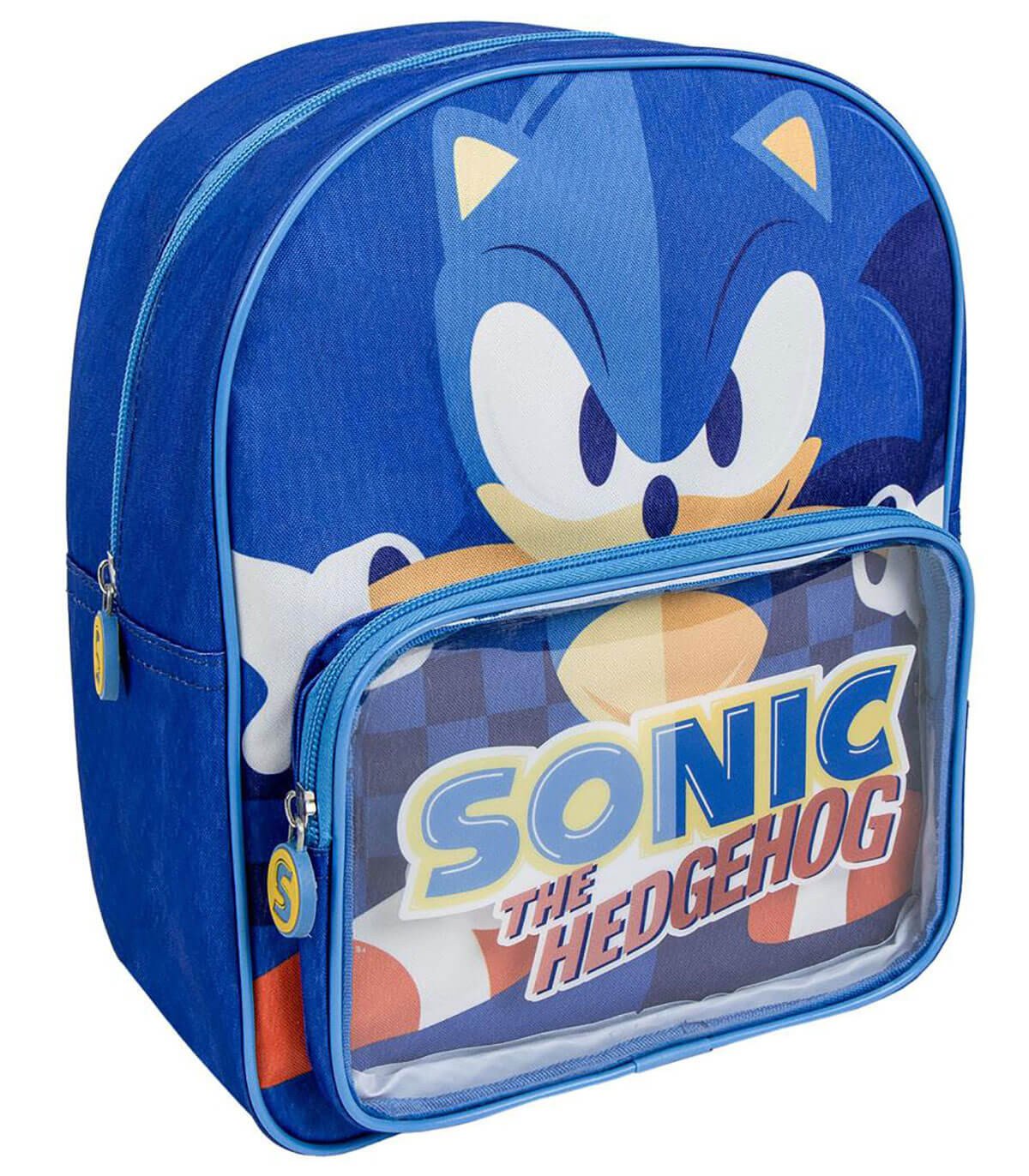 Детска раница с преден джоб sonic 32х28 см