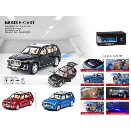 Колекционерска метална кола BMW 1:24 + пушек