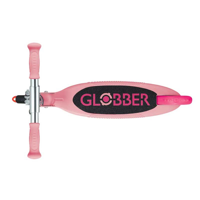 Детска сгъваема тротинетка с две светещи колела Globber Flow Foldable Junior Lights - розова - Image 2
