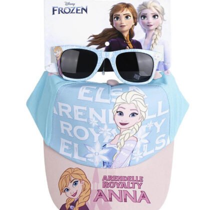 Детска шапка с козирка 53 см + слънчеви очила frozen