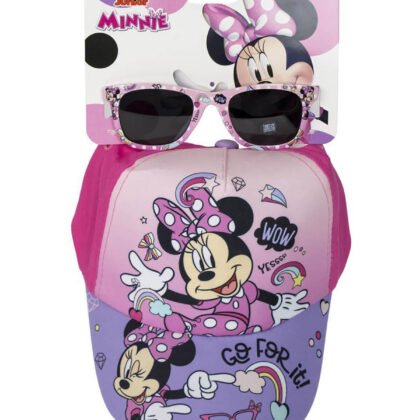 Детска шапка с козирка 53 см + слънчеви очила minnie