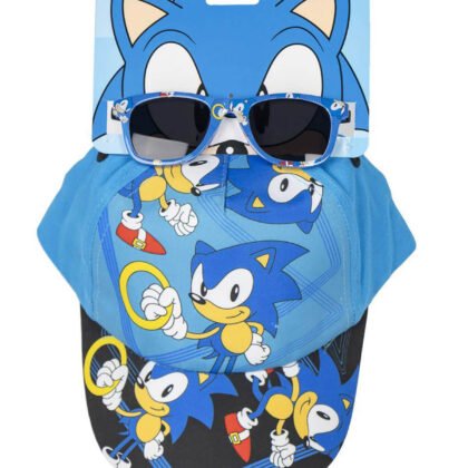 Детска шапка с козирка 53 см + слънчеви очила sonic