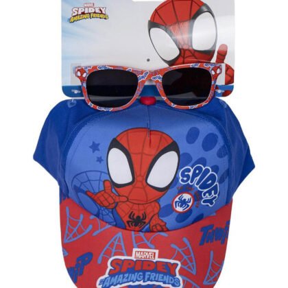 Детска шапка с козирка 53 см + слънчеви очила spidey