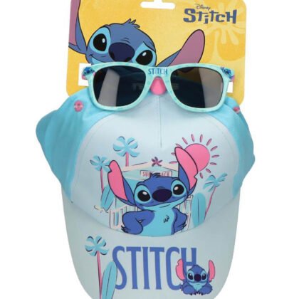 Детска шапка с козирка 53 см + слънчеви очила stitch