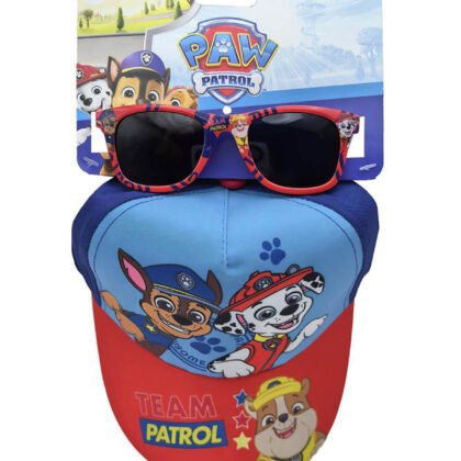 Детска шапка с козирка 53 см + слънчеви очила paw patrol