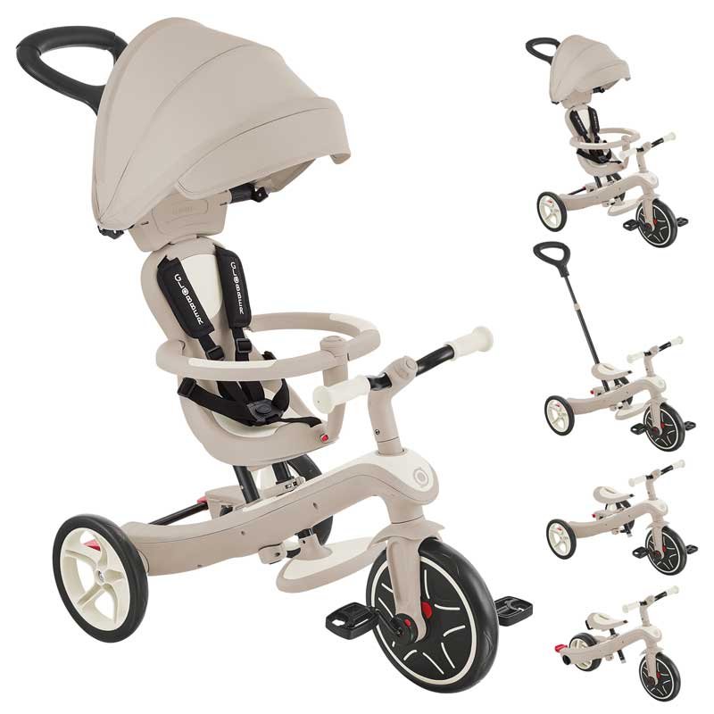 Детска триколка 4 в 1 GLOBBER EXPLORER TRIKE ECOLOGIC, кокос - Image 9