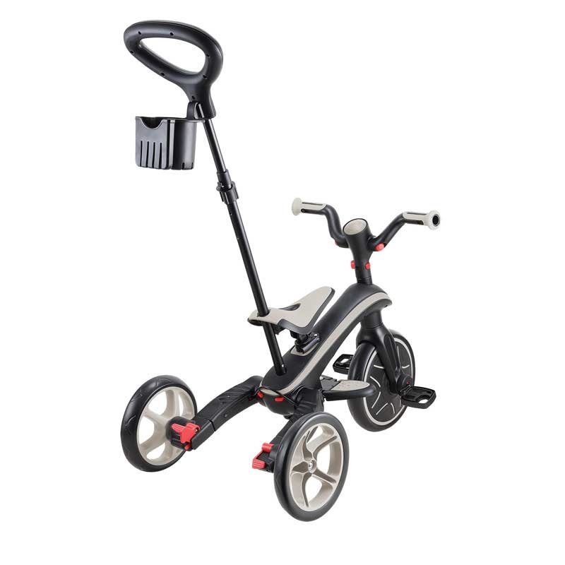 Детска триколка 4 в 1 GLOBBER EXPLORER TRIKE FOLDABLE, сгъваема, бежов цвят - Image 2
