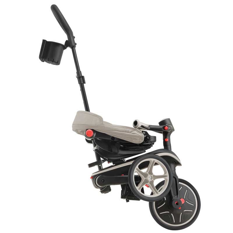 Детска триколка 4 в 1 GLOBBER EXPLORER TRIKE FOLDABLE, сгъваема, бежов цвят - Image 4
