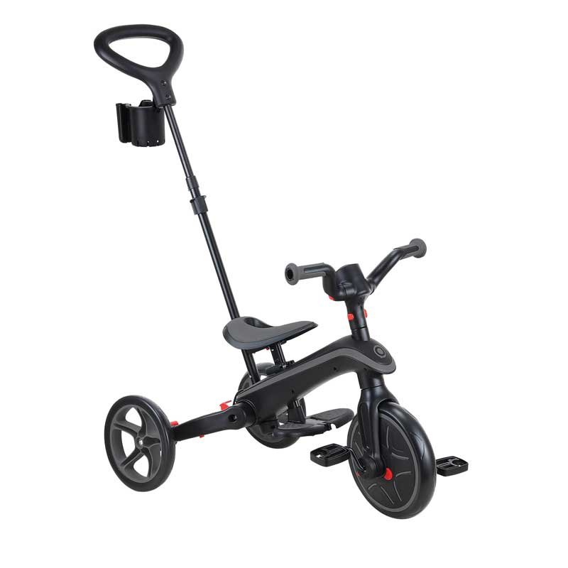Детска триколка 4 в 1 GLOBBER EXPLORER TRIKE FOLDABLE, сгъваема, сиво-черен цвят - Image 7