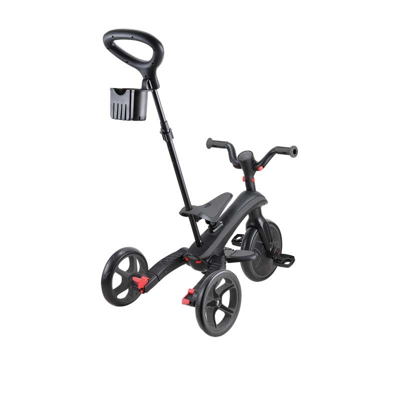 Детска триколка 4 в 1 GLOBBER EXPLORER TRIKE FOLDABLE, сгъваема, сиво-черен цвят - Image 2