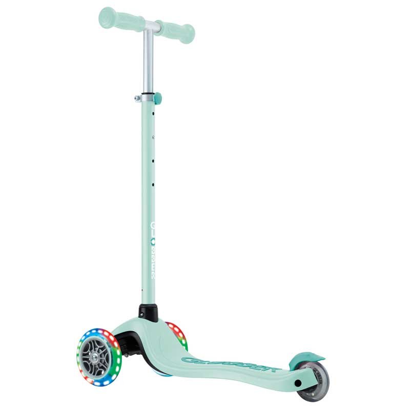 Детска тротинетка с 3 светещи колела GLOBBER PRIMO PLUS LIGHTS, мента - Image 5