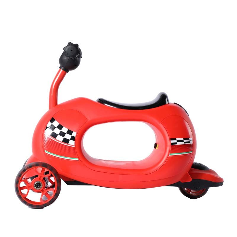 Детска тротинетка с родителски контрол Ferrari 4 в 1 – червена - Image 5