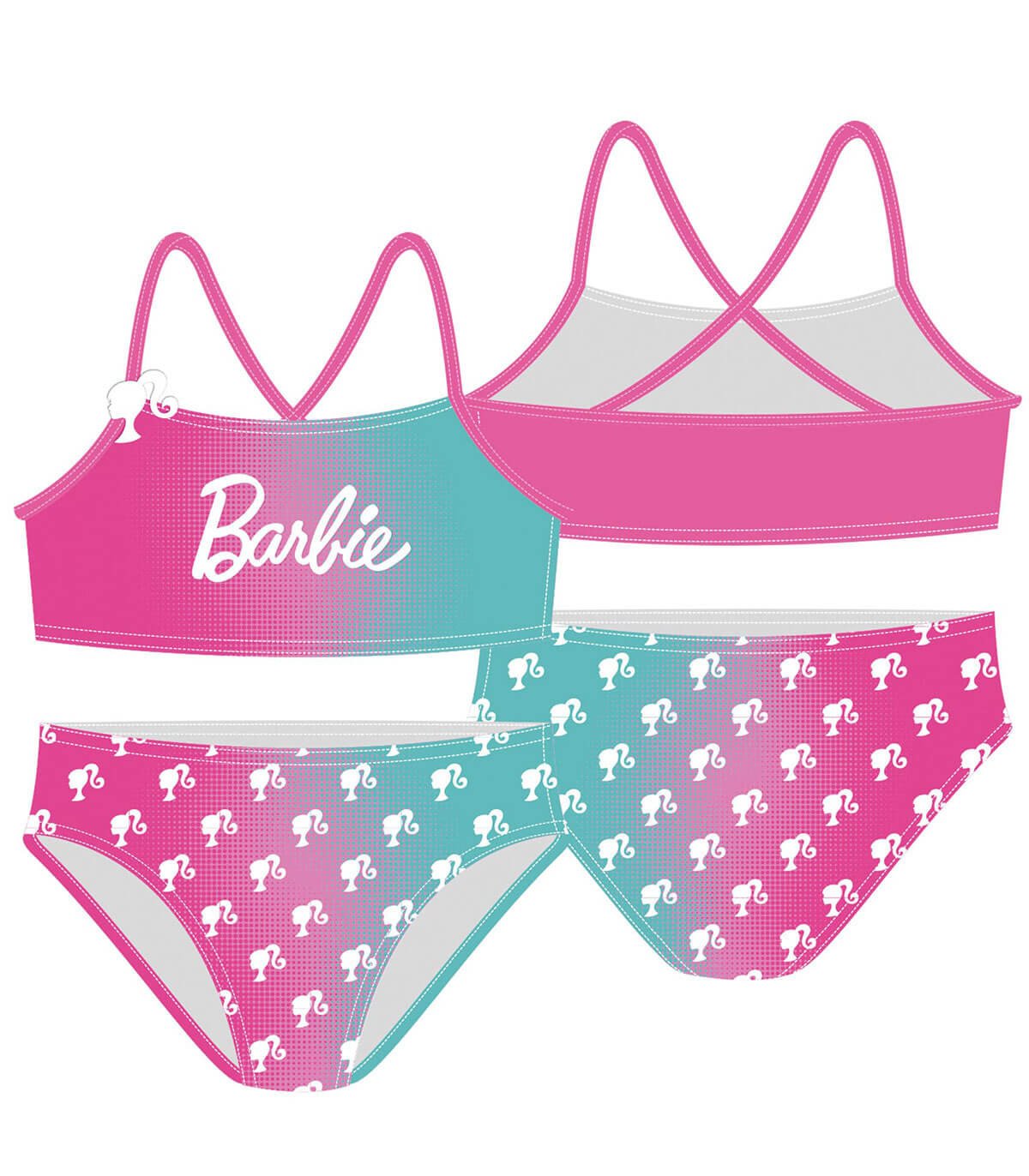Детски бански 2 части barbie 2-4-6 год. - Image 3