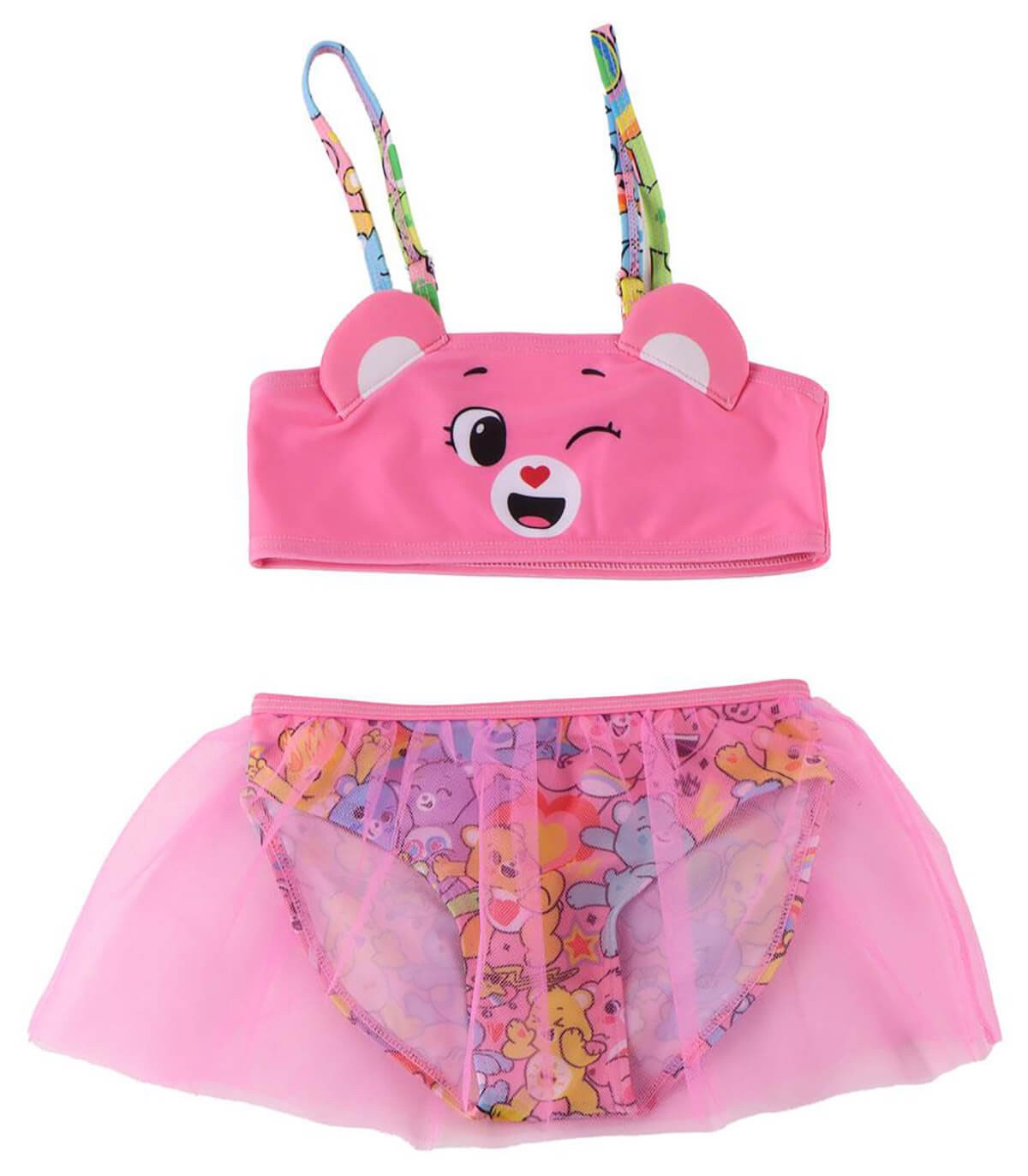 Детски бански 2 части care bears 4-10 год.