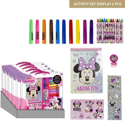 Детски комплект за рисуване с маркери и тефтер minnie mouse