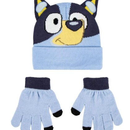 Детска шапка с ръкавици bluey