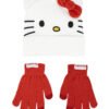 Детска шапка с ръкавици hello kitty