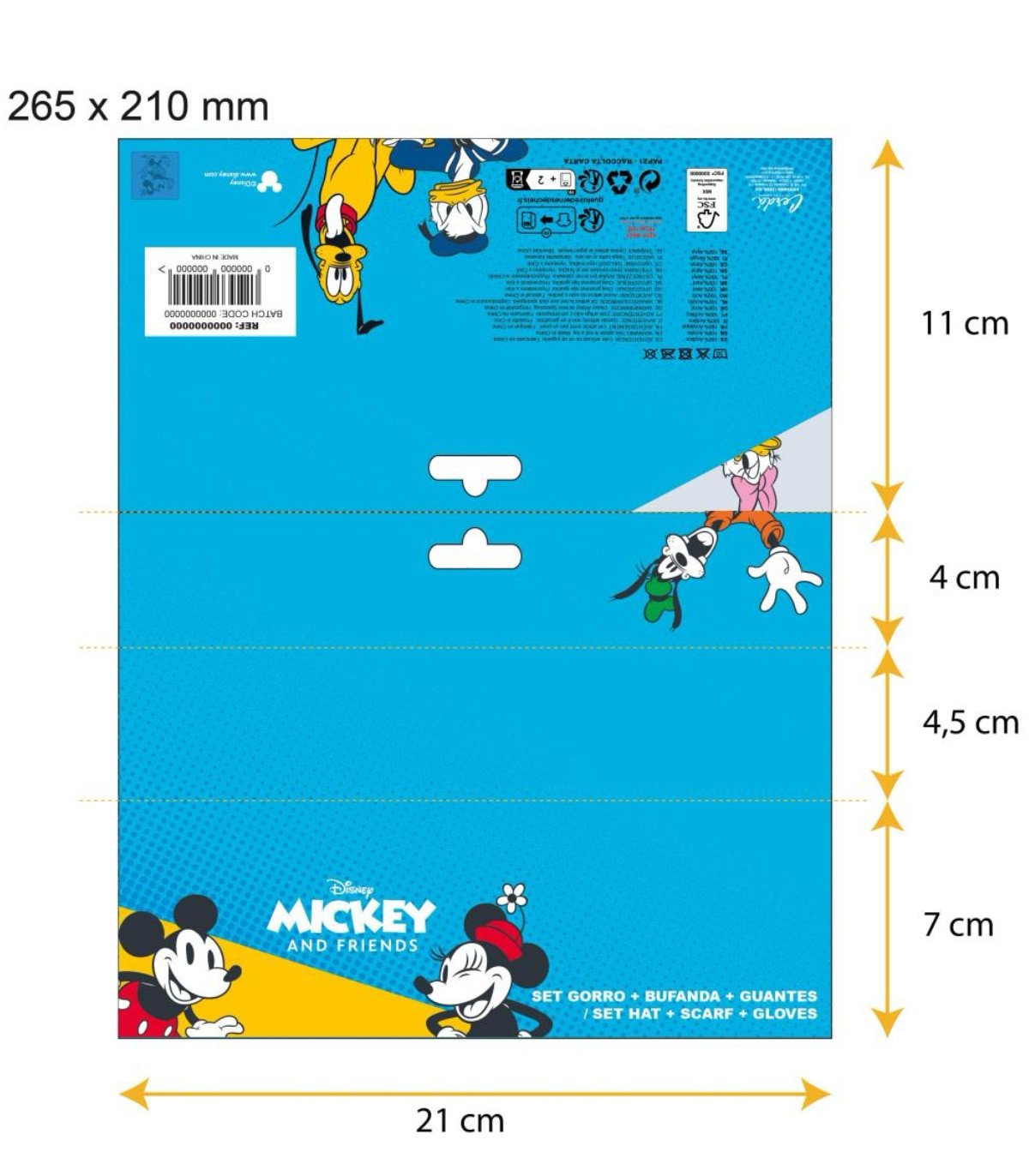 Детска шапка с шал и ръкавици minnie - Image 8
