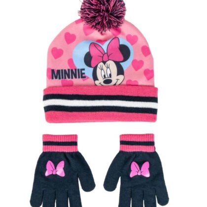 Детска зимна шапка с ръкавици minnie