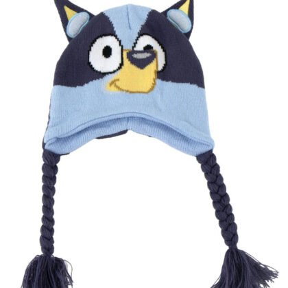 Детска зимна шапка с плитки bluey