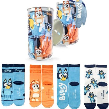 Детски чорапи 4 чифта в буркан 23-30 bluey