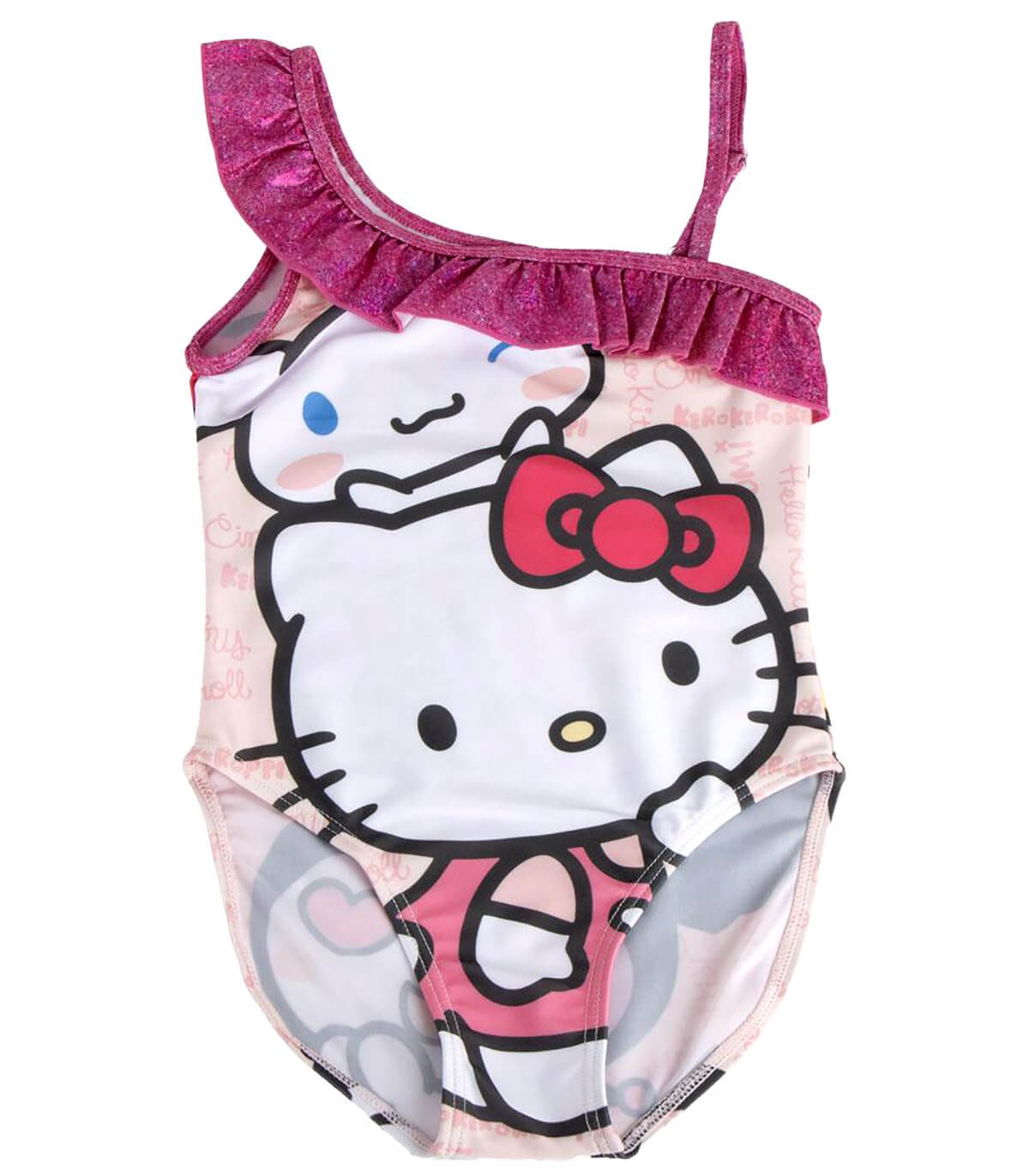 Детски цял бански hello kitty 4-10 год.