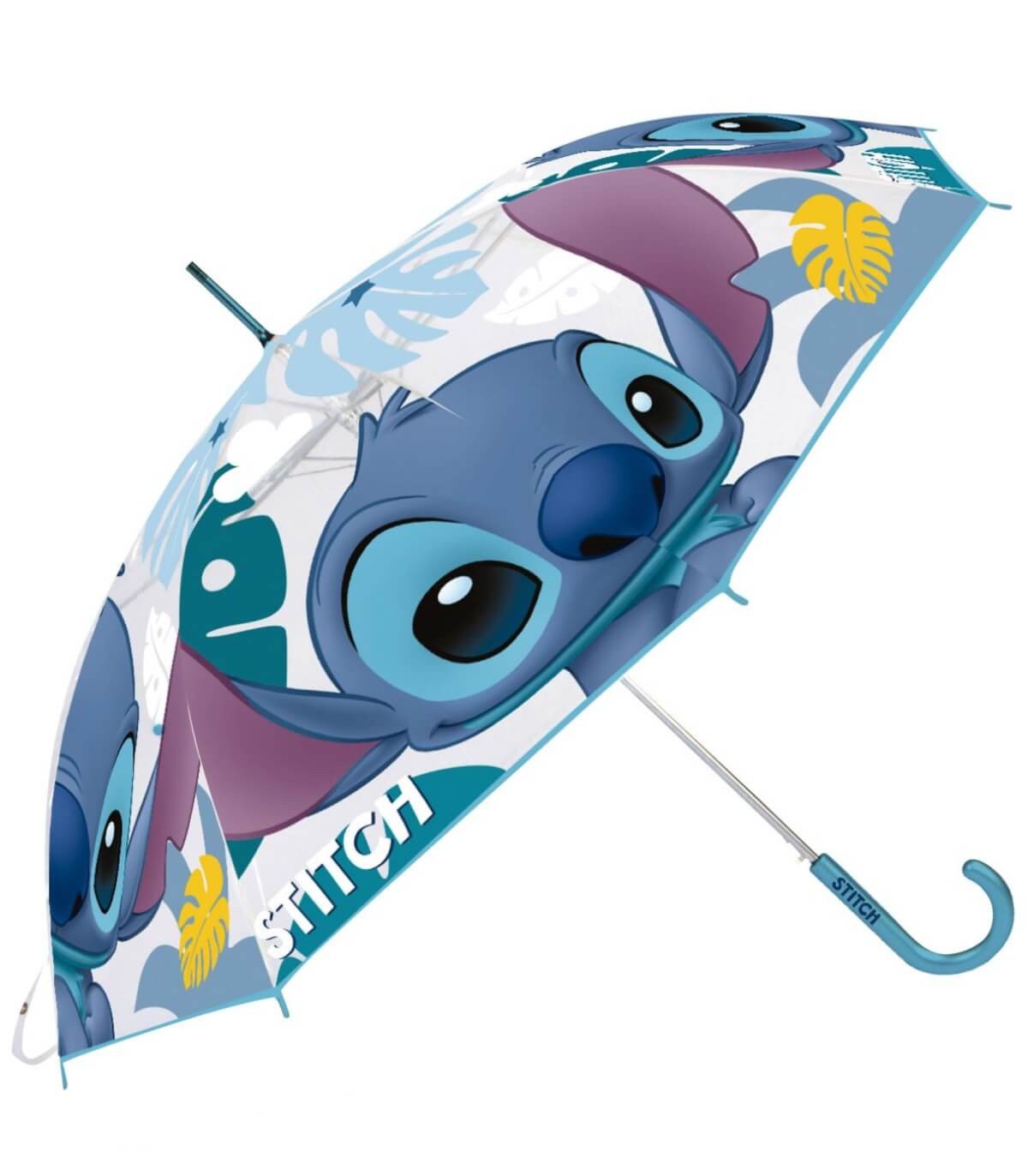Детски чадър механичен eva прозрачен stitch - Image 2