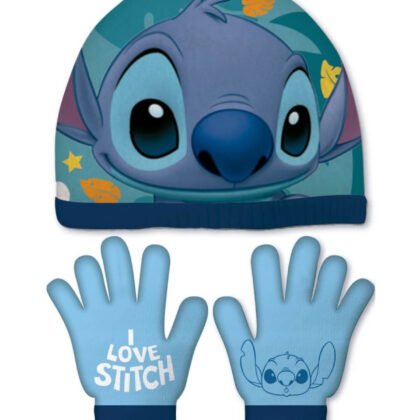 Детска шапка 51/54 + ръкавици stitch boy