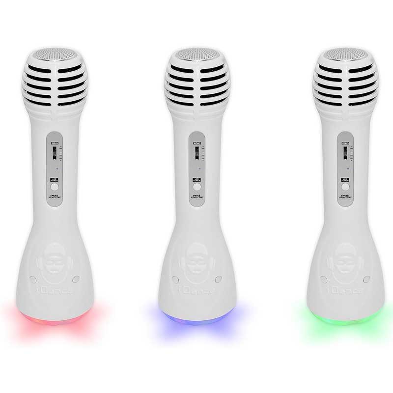 Детски Bluetooth микрофон със светлини и тонколона, бял - Image 4