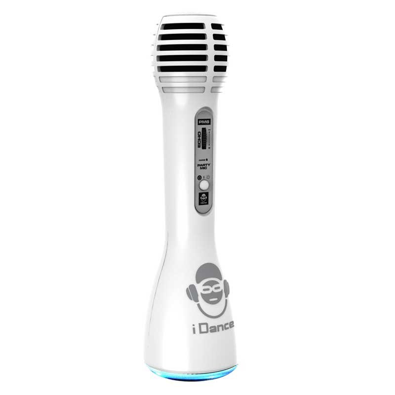 Детски Bluetooth микрофон със светлини и тонколона, бял - Image 5