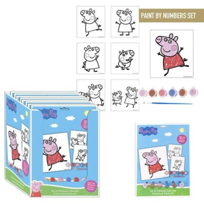 Детски комплект рисувай с числа peppa pig