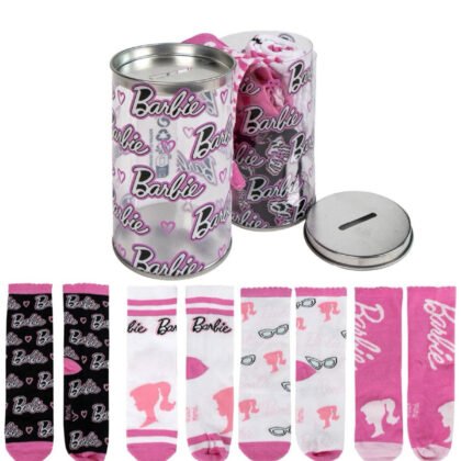 Детски чорапи 4 чифта в буркан 27-38 barbie