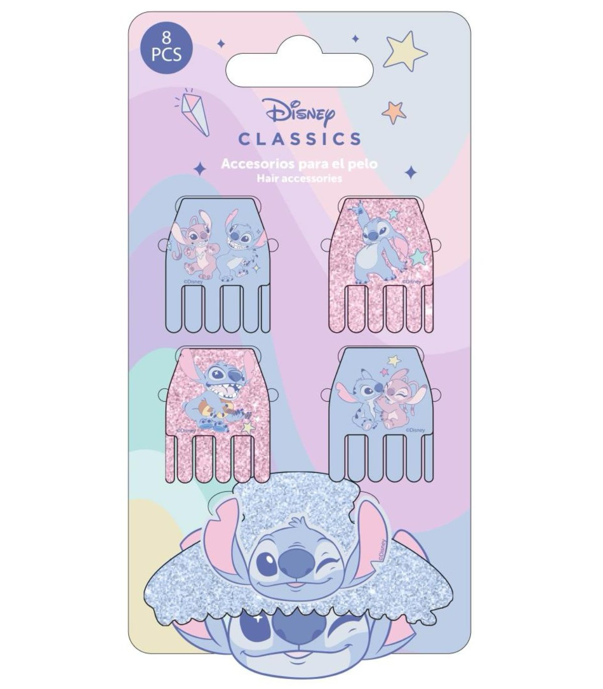 Щипки за коса 5 бр. на картон stitch