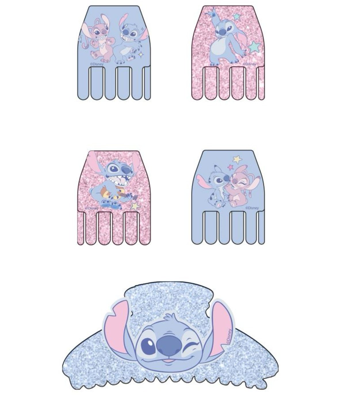 Щипки за коса 5 бр. на картон stitch - Image 2