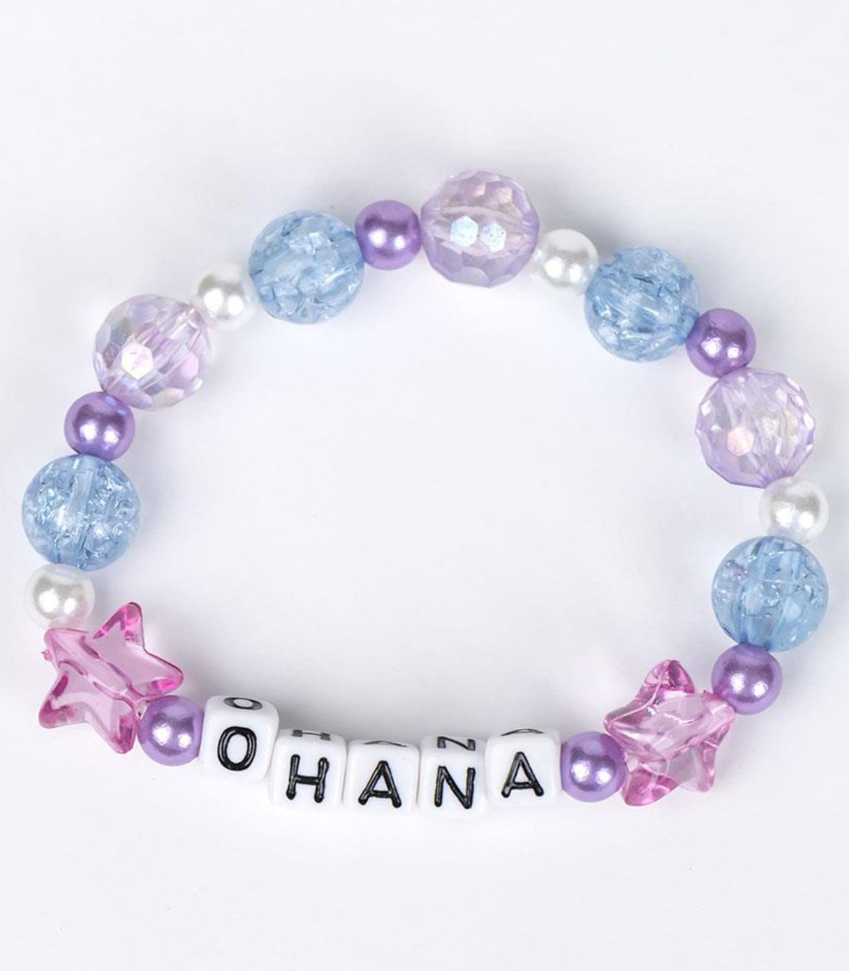 Диадема за коса с уши, гривна и колие stitch синя - Image 3