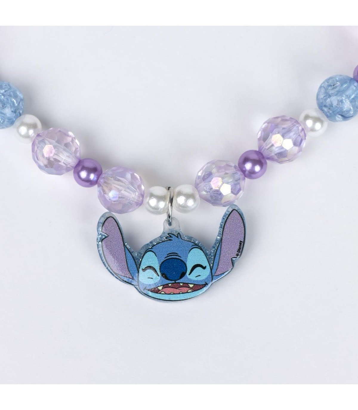 Диадема за коса с уши, гривна и колие stitch синя - Image 4
