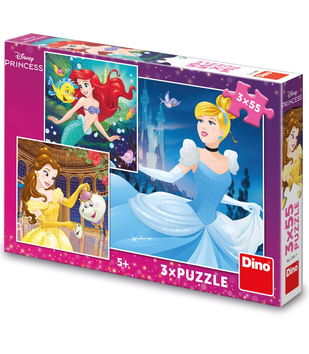Детски пъзел disney princess 3х55 части - Image 2