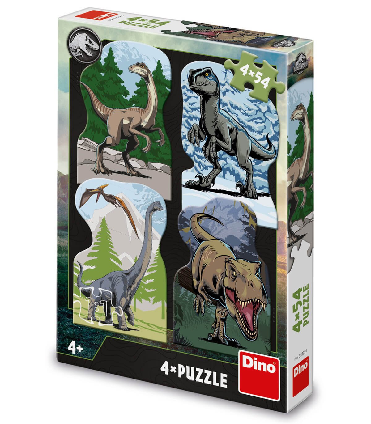 Детски пъзел jurassic world 4х54 части - Image 2