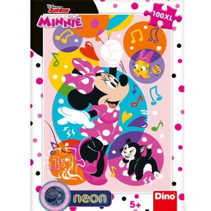 Детски пъзел minnie 100 XL части неон