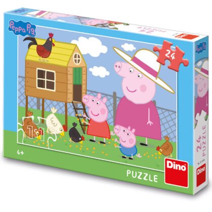 Детски пъзел peppa pig: ферма 24 части