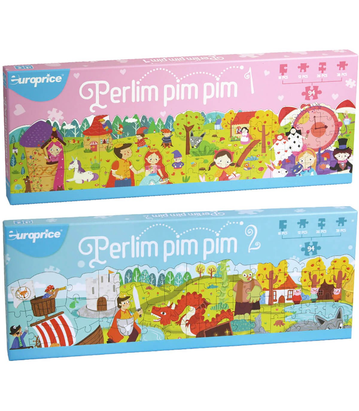 Детски пъзел 4 в 1 perlim pim pim 2 вида