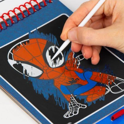 Детски скреч тефтер за рисуване spidey