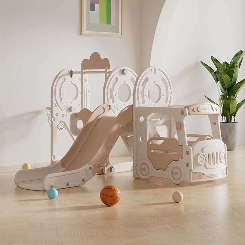 Детски център за игра 4 в 1, Автобус в кафяв цвят - Image 7